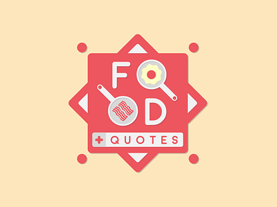 Food + Quotes bacon design egg flat food logo quotes