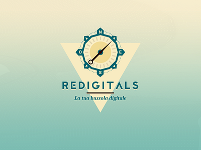Redigitals - Logo design agency compass design digital digital agency geometric illustration logo logo design modern redigitals triangle