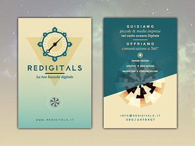 Redigitals - Business Card agency business business card card diamond digital digital agency geometric illustration minimal