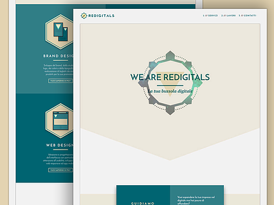 Redigitals - Website agency design flat material material design minimal ui webdesign website