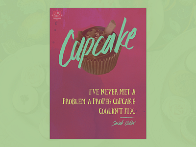 The Cupcake - Vintage Poster