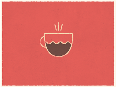 Coffee - Minimal Illustration coffee food geometric grunge illustration minimal texture