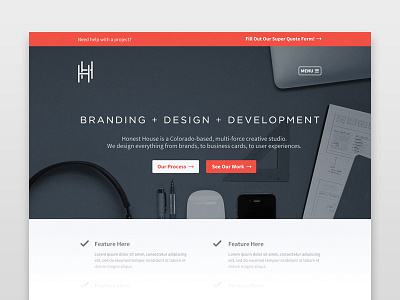 Landing Page above the fold clean dailyui landing page minimal web design website