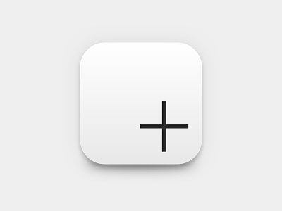 DailyUI App Icon app app icon black white black and white calculator icon clean daily100 dailyui icon ios icon minimal