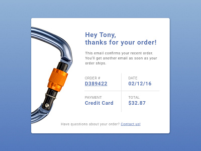 Email Receipt v2 daily100 dailyui dailyui 017 email receipt order receipt receipt card