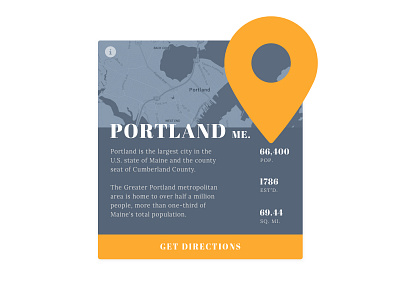 Map 029 daily100 dailyui dailyui100 location maine map portland tour info travel travel tool