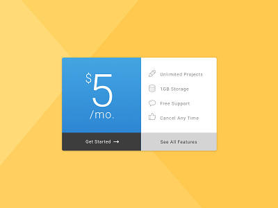 Pricing 030 daily100 dailyui dailyui100 features popup pricing pricing box pricing modal