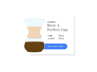 Recipe 040 brewed chemex coffee daily100 dailyui dailyui100 direction instruction recipe recipes