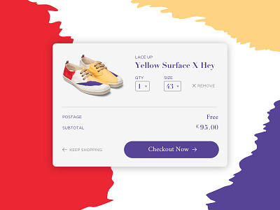 Shopping Cart 058 checkout colorful daily100 dailyui modern pattern product view shoes shopping bag shopping cart