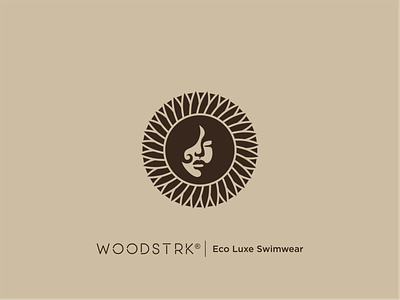 woodstrk art coreldraw illustrator logo logodesign logotype photoshop redskin sustainable swimwear vector wood woods