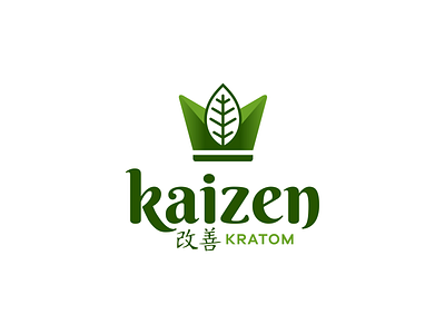 Kaizen Kratom branding graphic design kaizen logo