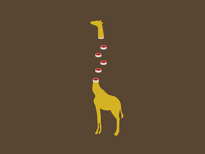 The Burden of Reflecting animal branding character clean design flat giraffe illustration logo minimal vector