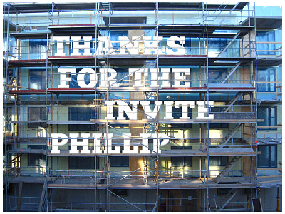 Thank you Phillip architecture building debut