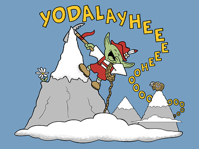 Master Yodel climbing mountain star wars yoda yodel yodeling