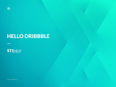 Hello Dribbble! Hello Players! debut first shot hello dribbble illustration invite mono color play shadows stx next vector welcome