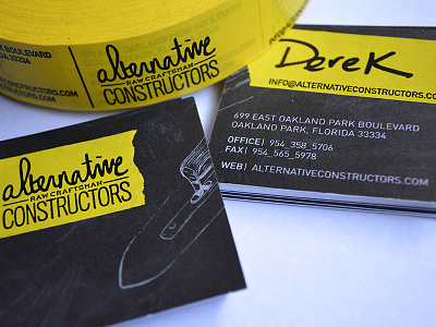 Business Card Design | Alternative Constructors