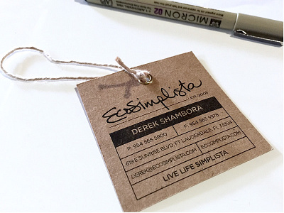 Ecosimplista Business Card