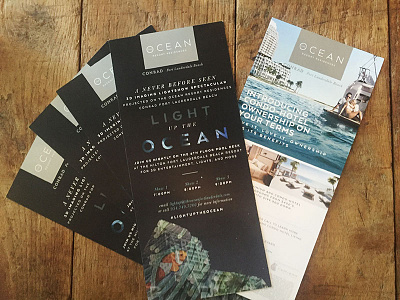 Print Promo Piece / The Ocean brochure brochure design graphic design marketing collateral print collateral print design real estate real estate marketing