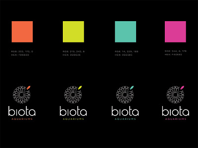 Logo Design / Biota Aquariums brand identity identity logo logo design mark symbol