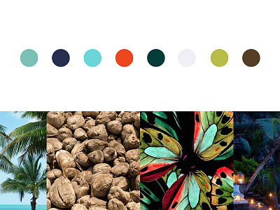 Color Story // Parmelee Key brand development brand development agency miami brand identity branding coconuts color story inspiration graphic design miami island real estate real estate branding tropical turquoise