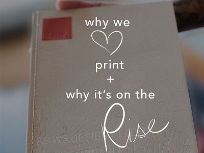 The Uprising of Print // [the helium tank] blog post design emboss graphic design graphic design fort lauderdale letterpress print collateral print design revival of print rise of print