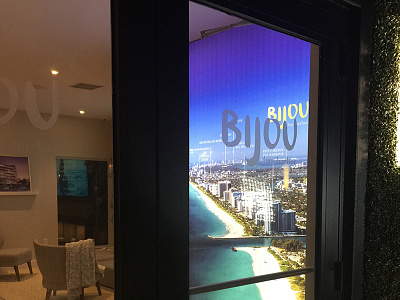 Real Estate Sales Center // Bijou brand experience branded experience creative design agency creative design agency miami interior design luxury real estate luxury real estate marketing print design real estate sales center sales center sales center design signage