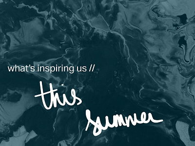 Summer Inspiration // helium creative