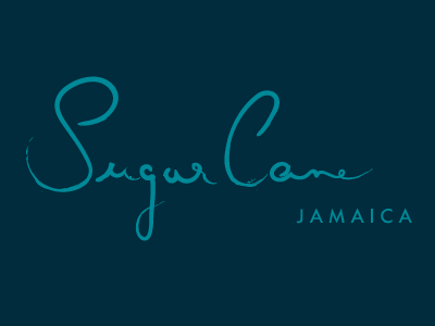 Sugar Cane Jamaica // Logo brand branding design hand lettering logo typography