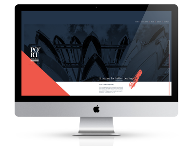 Website Exploration // Port 32° Marinas design graphic design web web design website