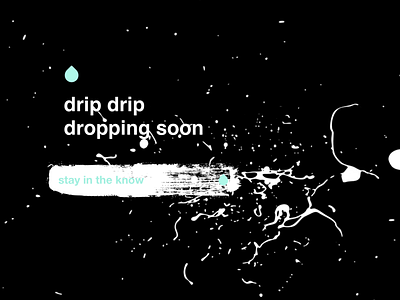 drip pop // Splash Page brand branding css design food graphic design splash page web web animation web design website