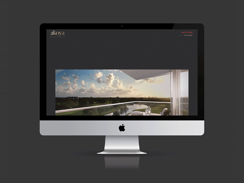 Web Launch // Akoya Boca West Country Club design gif graphic design interactive design web web design