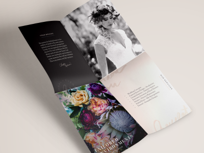 Revelation Design Poster blush brand branding bridal design florist flowers fonts graphic design hand lettering typography