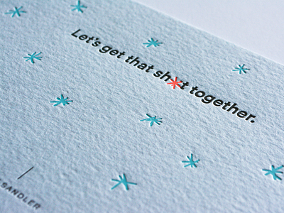 Katie Sandler // Stationery blue brand brand development branding design graphic design letterpress neon pink note card pantone print print design