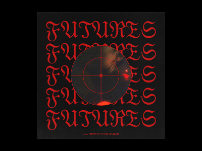 Futures album album art album artwork album cover cover art design graphic design grunge half tone print retro retrowave sci fi science science fiction texture type typography vintage visual art