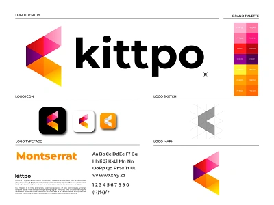 Kittpo Brand Identity Design | K Logo Mark app icon brand identity branding branding and identity colorful gradient gradient design illustraion logo logodesign logodesigner logomark logos logosketch logotype print software software development technology vector