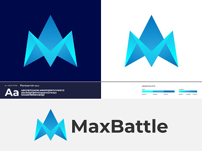 MaxBattle Logo Design abstract app brand identity branding branding agency business company design gradient graphic letter logo lettering logo design logodesigner logomark m letter m letter logo marketing modern technology