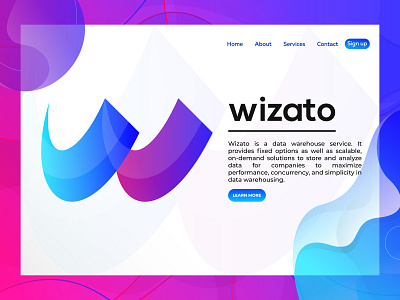 Wizato Logo Design brand and identity brand identity branding branding and identity branding concept color logo colorful gradient logo illustraion landing page logo logo designer logo mark logo presentation logodesign logos modern w letter w logo warehouse