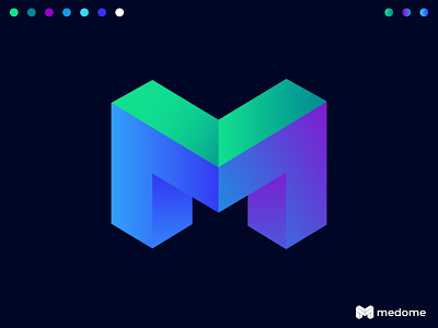 Medome Logo Design | M Logo Mark