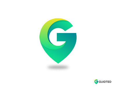 Guidted Logo Design 3d logo abstract app icon branding branding concept g letter g logo gradient green illustraion location location app logodesign logodesigner logomark logomarks logos logotype technology vector