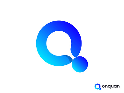 OnQuan Logo Design app brand identity branding business clean company concept creative design gradient graphic icon illustration logodesign logodesigner logomark o letter o logo technology vector