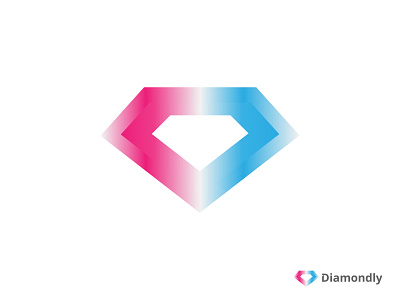 Diamondly Logo Design 2 color 3d logo abstract branding branding concept color diamond diamond logo elements gradient jewelery logo logo designer logo mark logodesign logotype shape vector