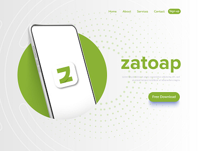 Zatoap Logo & Landing Page Design