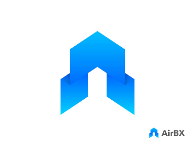 AirBX Logo Design a logo agency air app logo branding gradient graphic icon letter mark logo designer logo mark rocket vector icon mark symbol