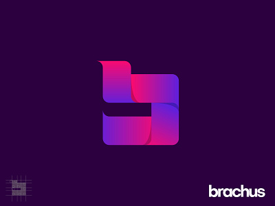 B Letter Logo Design For Medical Research Group