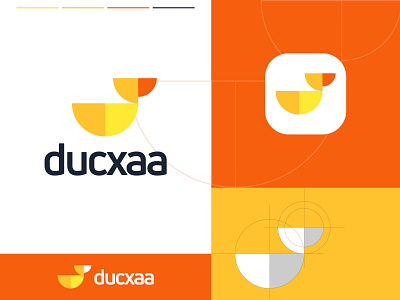 Ducxaa Logo Design abstract agency app icon bird bird logo branding chirp digital duck duck logo geometric identity logo logo designer logo identity logotype mark monoline symbol web design firm