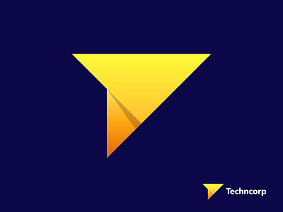 Techncorp - Logo Design abstract app arrow brand identity branding creative icon identity illustraion lettermark logo design logo designer mark marketing minimal modern monogram symbol t letter t logo