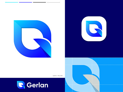 Gerlan - Logo Design 3d abstract app icon app logo branding branding and identity design g logo gradient letter g letter g logo logo idea logo identity logodesigner logomark logotype modern logo monogram logo technology vector icon mark symbol