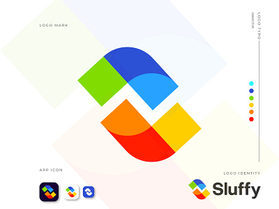 Sluffy - Logo Design 3d abstract app icon app logo branding branding and identity design gradient letter s logo designer logo identity logo mark logoidea logotype modern logo monogram logo s logo software technology vector icon mark symbol