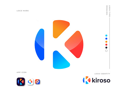 Kiroso - Logo Design, K Logo Mark