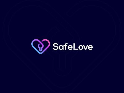 SafeLove - Logo Design app icon logo best logo designer in dribbble brand identity designer branding branding concept creative logo design geometric logo gradient logo design hire logo designer lock logo concept logo designer logotype love minimalist logo modern logo 2021 monogram logo safe secure symbol mark icon technology logo